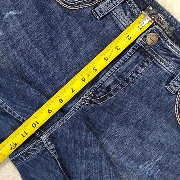 Silver Jeans size 22 Twisted Capri Distressed - Picture 12 of 13